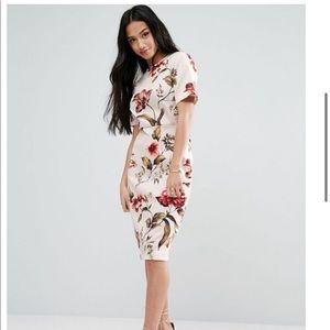 ASOS Petite Floral Midi Dress